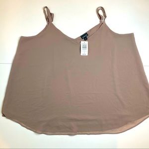 Torrid V Neck Taupe Cami - 2X